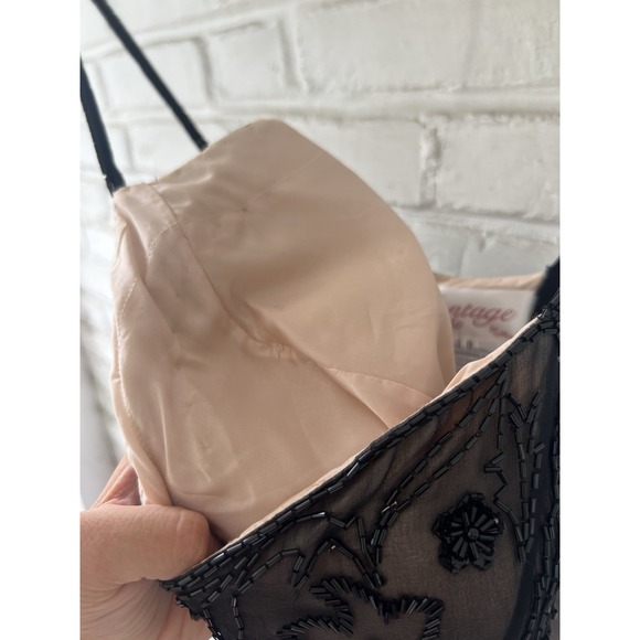 NWT Vintage Montage Night by Mon Cheri Beaded Black Dress EXCELLENT CONDITION 8 - Picture 15 of 16